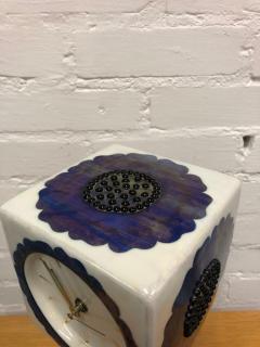Birger Kaipiainen Birger Kaipiainen Decorative Ceramic Table Clock Flower and Beeds Arabia 1970s - 4125426