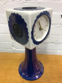 Birger Kaipiainen Birger Kaipiainen Decorative Ceramic Table Clock Flower and Beeds Arabia 1970s - 4125427