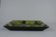 Birger Kaipiainen Large Surreal Green Garden Birger Kaipiainen Faience Wall Relief R rstrand 1950s - 4621654
