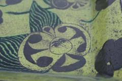 Birger Kaipiainen Large Surreal Green Garden Birger Kaipiainen Faience Wall Relief R rstrand 1950s - 4621658