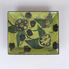 Birger Kaipiainen Large Surreal Green Garden Birger Kaipiainen Faience Wall Relief R rstrand 1950s - 4621663