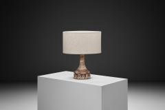 Birte Vedel Howard Glazed Stoneware Table Lamp by Birte Vedel Howard Denmark ca 1960s - 4739974