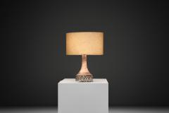 Birte Vedel Howard Glazed Stoneware Table Lamp by Birte Vedel Howard Denmark ca 1960s - 4739977