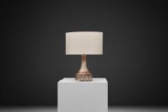Birte Vedel Howard Glazed Stoneware Table Lamp by Birte Vedel Howard Denmark ca 1960s - 4739978
