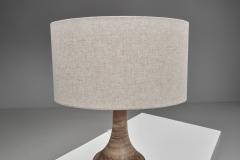 Birte Vedel Howard Glazed Stoneware Table Lamp by Birte Vedel Howard Denmark ca 1960s - 4739981