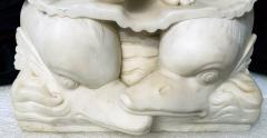Birth of Venus Exquisite Art Deco Marble Sculpture of Venus with Dolphins  - 4155798
