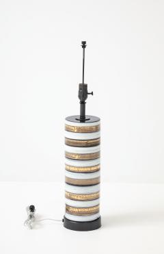 Bitossi White Gold Striped Lamp - 4807533