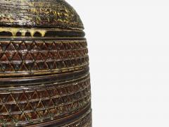 Bitossi attr Monumental Table Lamp Green Glazed Ceramic Italy 1960s - 4646597