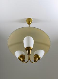 Bj rn Eng Scandinavian Midcentury Pendant in Brass and Glass By Bj rn Eng for AWF - 959470