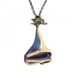 Bjorn Weckstrom Bjorn Weckstrom Pendant Necklace Lapponia Iridescent Bronze Signed - 2777711