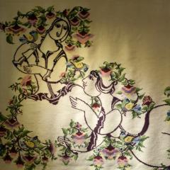 Bjorn Wiinblad Bj rn Wiinblad Bjorn Wiinblad hand made tapestry 1918 2006  - 4707859