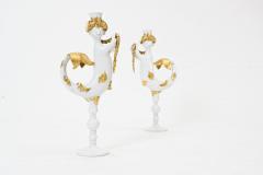 Bjorn Wiinblad Bj rn Wiinblad Rare pair Bjorn Wiinblad ceramic Mermaid Candlesticks - 4193929