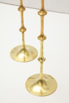 Bjorn Wiinblad Pair of Bjorn Wiinblad Brass and Glass Candlesticks Circa 1980s - 812988