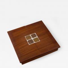 Bjorn Wiinblad Rosenthal Rosewood Box with Bjorn Windblad Porcelain Tiles 1960s - 509019