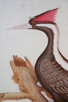 Black And Red Crested Pileated Woodpecker Painting - 3176694