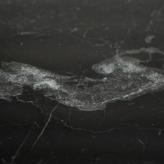 Black Carrara Marble Jumbo Coffee Table by Gae Aulenti for Knoll Inc 1960s - 4382771