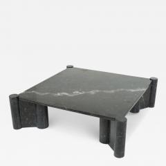 Black Carrara Marble Jumbo Coffee Table by Gae Aulenti for Knoll Inc 1960s - 4383561