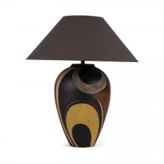 Black Ceramic Vase Shape Table Lamp - 1458105