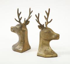 Black Forest Bronze Deer Bookends - 2614647