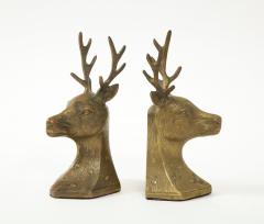 Black Forest Bronze Deer Bookends - 2614648