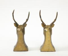 Black Forest Bronze Deer Bookends - 2614651