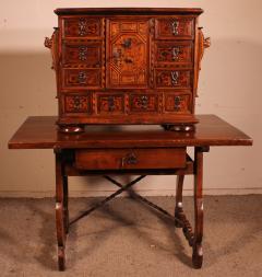 Black Forest Cabinet Dated 1590 With Its Base - 3205545