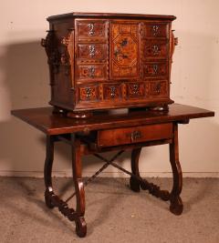 Black Forest Cabinet Dated 1590 With Its Base - 3205546