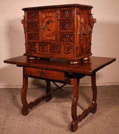 Black Forest Cabinet Dated 1590 With Its Base - 3205547