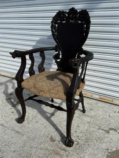 Black Forest Carved Armchair - 4365251