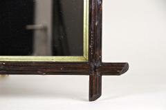 Black Forest Rustic Wall Mirror Bass Wood Austria circa 1880 - 3370211