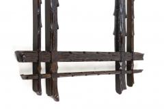 Black Forest Rustic Wall Mirror Doubleframe Handcarved Austria circa 1870 - 3599630
