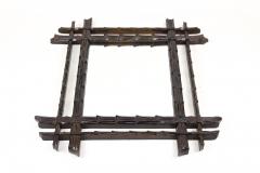Black Forest Rustic Wall Mirror Doubleframe Handcarved Austria circa 1870 - 3599632