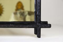 Black Forest Rustic Wall Mirror With Carved Oak Leaves Austria circa 1870 - 3595167