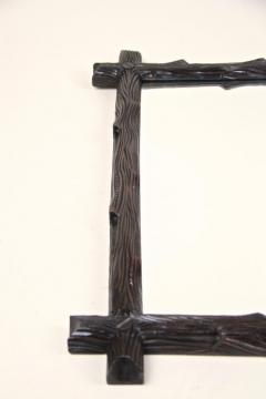 Black Forest Wall Mirror Rustic Style Hand Carved Austria circa 1880 - 3625604