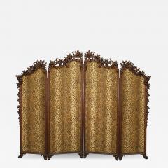 Black Forest Walnut 4 Fold Screen - 1393939