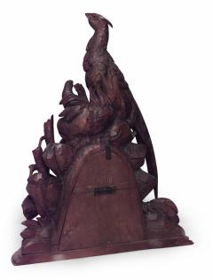 Black Forest Walnut Bird Mantel Clock - 4321869