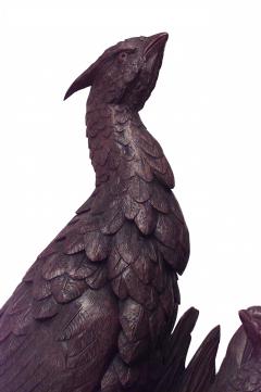Black Forest Walnut Bird Mantel Clock - 4321872