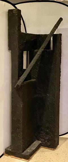 Black Geometric Sculpture by Ursula Meyers Conceptual Artist - 2955027