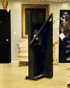 Black Geometric Sculpture by Ursula Meyers Conceptual Artist - 2955028