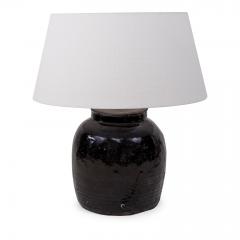Black Glazed Terracotta Table Lamps - 1590533