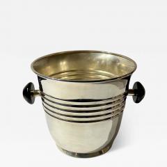 Black Handled Silverplated Art Deco Champagne Cooler by WMF - 3984973