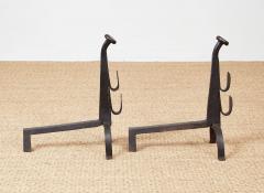 Black Heart Andirons - 4356659