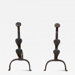 Black Heart Andirons - 4358561