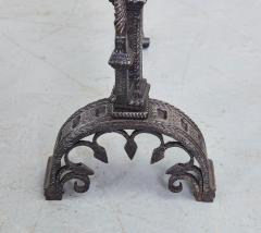 Black Iron and Brass Andirons - 3460284