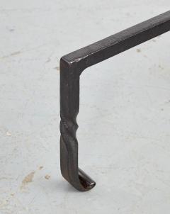 Black Iron and Brass Andirons - 3460287