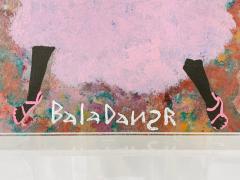 Black Joe Jackson Black Joe Jackson Bala Dansr Outsider Folk Art Painting on Plywood Signed - 4715632