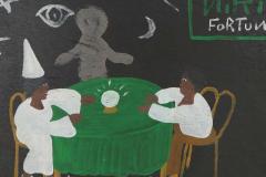 Black Joe Jackson Folk Art Acrylic Painting Nikis Fortuns by Black Joe Jackson - 2381185