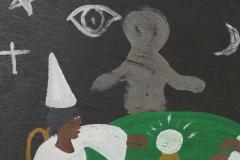 Black Joe Jackson Folk Art Acrylic Painting Nikis Fortuns by Black Joe Jackson - 2381186
