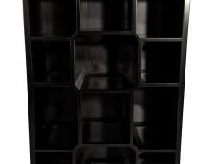 Black Lacquer Bookcase Display Cabinet - 3620919