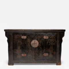 Black Lacquer Four Flowers Coffer - 4256499